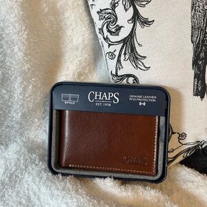 Chaps Genuine Leather brown wallet